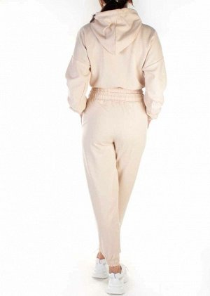 Y276 MILK BEIGE Спортивный костюм женский (100% хлопок)