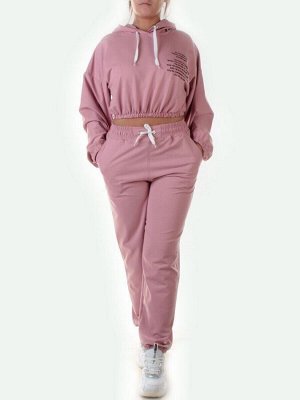 Y303 PALE PINK Спортивный костюм женский (100% хлопок)