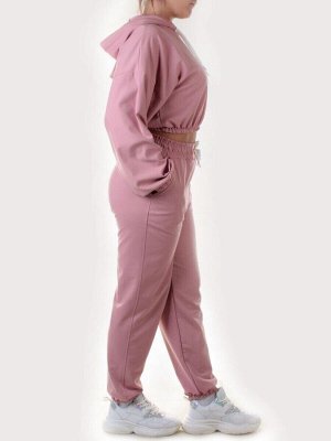 Y303 PALE PINK Спортивный костюм женский (100% хлопок)