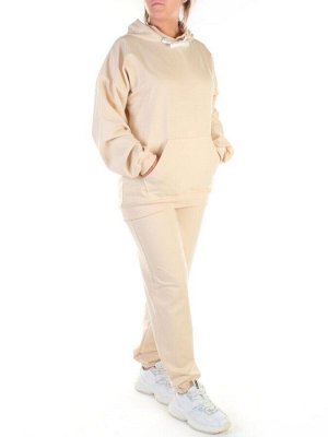 Y314-2 BEIGE Спортивный костюм женский (100% хлопок)