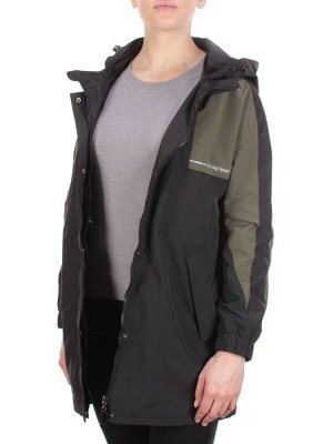 FY-215 BLACK Ветровка женская АЛИСА (65% хлопок, 35% полиэстер)
