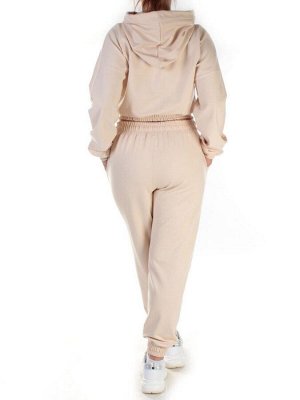 Y294 BEIGE Спортивный костюм женский (100% хлопок)