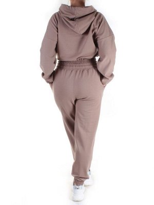 Y294 BROWN Спортивный костюм женский (100% хлопок)