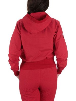 9601 RED/BLACK Костюм спортивный тройка женский (100% полиэстер )