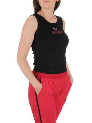 9601 RED/BLACK Костюм спортивный тройка женский (100% полиэстер )