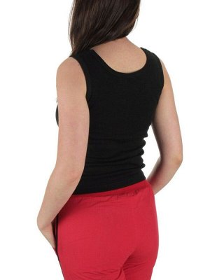 9601 RED/BLACK Костюм спортивный тройка женский (100% полиэстер )