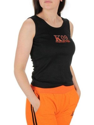2388 ORANGE/BLACK Костюм спортивный тройка женский (100% полиэстер )