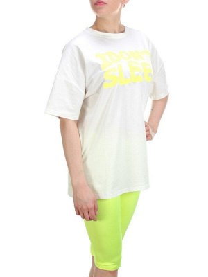 KD-862 WHITE/LIGHTGREEN Костюм-двойка женский 7986 TREND
