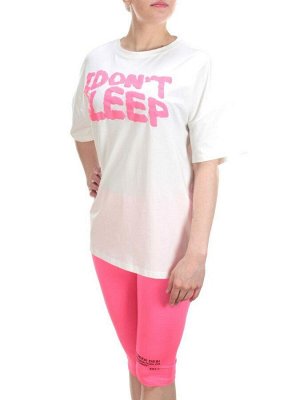 KD-862 WHITE/CRIMSON Костюм-двойка женский 7986 TREND