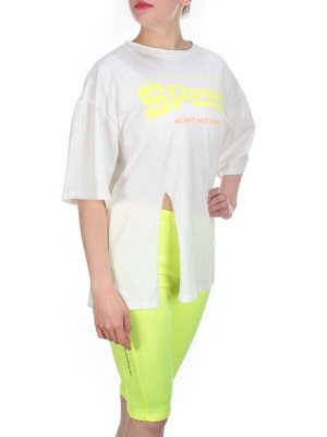 KD-795 WHITE/LIGHTGREEN Костюм-двойка женский 7986 TREND