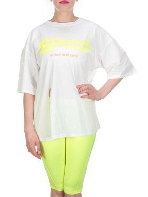 KD-795 WHITE/LIGHTGREEN Костюм-двойка женский 7986 TREND