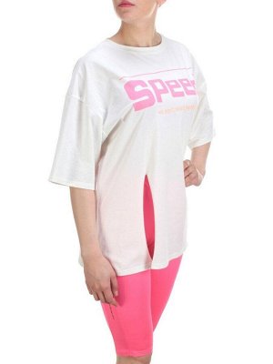 KD-795 WHITE/CRIMSON Костюм-двойка женский 7986 TREND