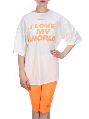 KD-867 ORANGE Костюм-двойка женский 7986 TREND