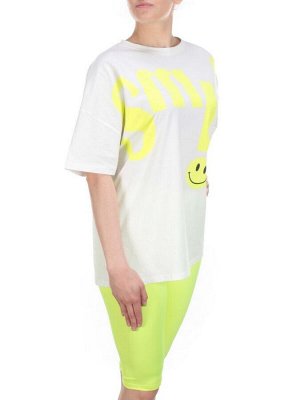 KD-792 WHITE/LIGHTGREEN Костюм-двойка женский 7986 TREND