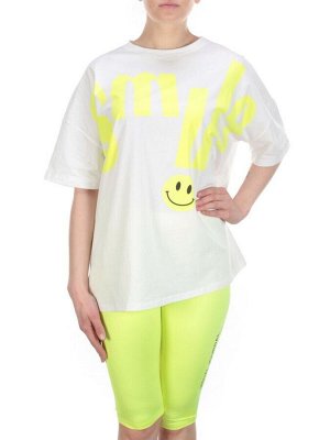 KD-792 WHITE/LIGHTGREEN Костюм-двойка женский 7986 TREND