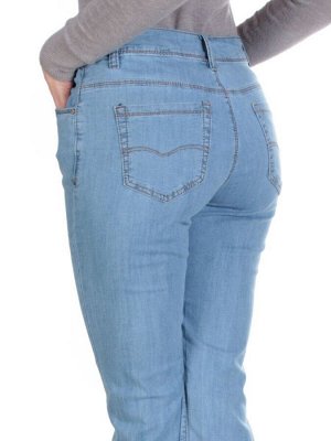 D975 BLUE Джинсы женские DENIM (75% хлопок, 22% полиэстер 3% спандекс)