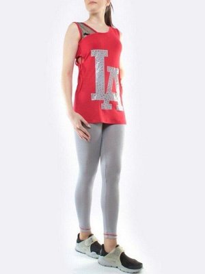 1211 RAD/GRAY Спортивный костюм для фитнеса женский (90% вискоза, 10% лайкра)
