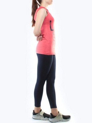 1217 CORAL/DK. BLUE Спортивный костюм для фитнеса женский (90% вискоза, 10% лайкра)