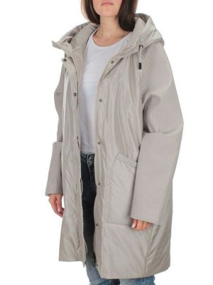5067 GRAY/BEIGE Куртка демисезонная женская (100 гр. синтепон)