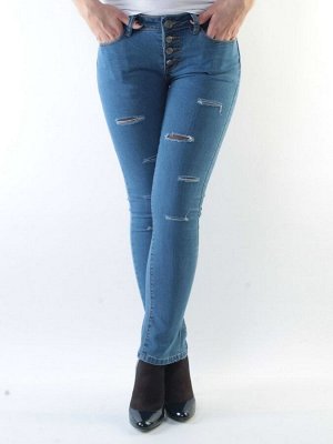 CY1730 Джинсы женские (70% хлопок, 30% спандекс)