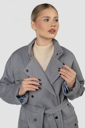 01-12089 Пальто женское демисезонное (пояс)