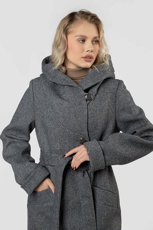 01-12059 Пальто женское демисезонное (пояс)