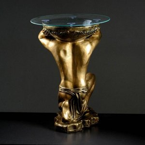 Подставка - стол "Титан" бронза  74 см ПОЛИСТОУН