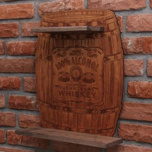 Полка под алкоголь 100% Alcohol, 40 x 48.3 x 15 см