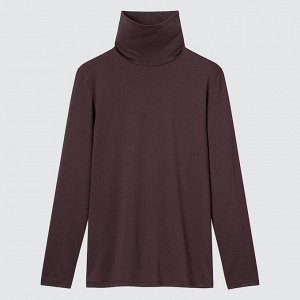 UNIQLO Heattech — нательная водолазка — DARK GREEN