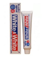 Lion White &amp; White зубная паста с двойным отбеливающим эффектом 150 гр, Япония
