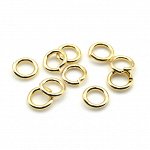 Кольцо соединительное 7*1,2мм, золотистое, 2грамма (около 12шт.)