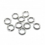 Кольцо соединительное 7*1,2мм, серебристое, 2грамма (около 12шт.)