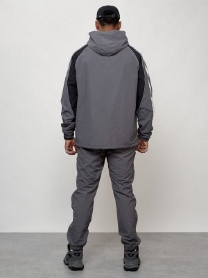 Спортивный костюм мужской модный серого цвета 15006Sr