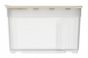 Контейнер 1л для сыпучих продуктов (пластик, слоновая кость) Россия