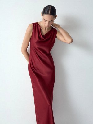 Платье макси из 100% вискозы, PL1600/lea