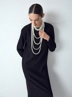 Платье макси из вискозы, PL1554/reglisse