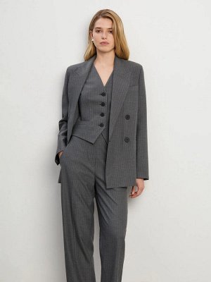 Брюки в полоску, D397/ash