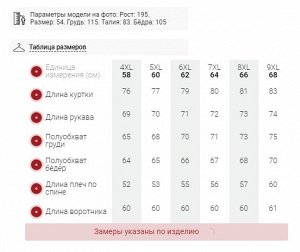 Куртка мужская зимняя с капюшоном спортивная великан черного цвета 8335Ch