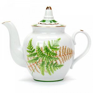 Сервиз чайный фарфоровый "Папоротник" 20 предметов на 6 перс