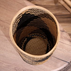 Корзина плетёная, из бамбука 20х20х42 см