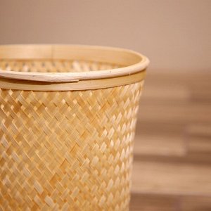 Корзинка плетёная, из бамбука 22х22х25 см