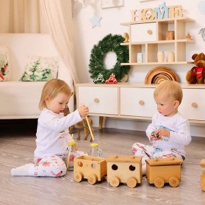 Пижама детская MINAKU "New Year's cars", белая.