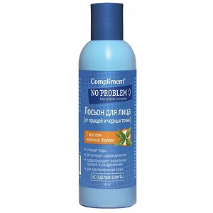 Compliment No Problem лосьон от прыщей и черных точек с маслом чайного дерева 200 ml