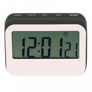 Часы-таймер электронные, с секундомером, 8.2х6.5х2 см, микс