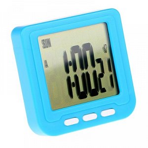 Часы-будильник электронные, микс, 6х6х1.5 см