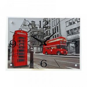 Часы настенные, серия: Город, "Лондон", 40х56 см, микс