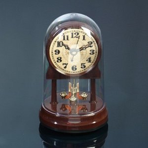 Часы настольные с маятником Эстет, 13.5х8.5 см, микс