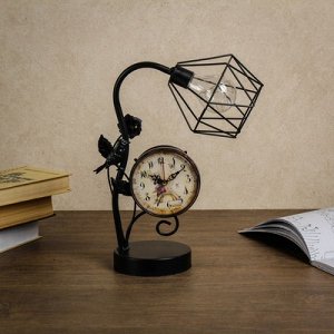 Часы настольные "Соловей", с лампочкой, 21х12х34 см