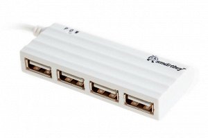 Хаб Smartbuy 6810, 4 порта, белый USB 2.0 (SBHA-6810-W)