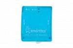 Картридер Smartbuy 713, USB 2.0 - SD/microSD/MS/M2, голубой (SBR-713-B)